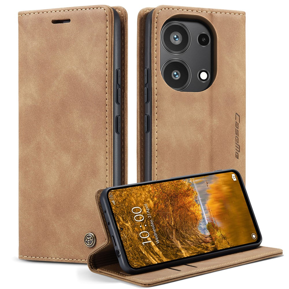 CASEME 013 Series For Xiaomi Redmi Note 13 Pro 4G / Poco M6 Pro 4G Leather Case Card Holder Phone Cover
