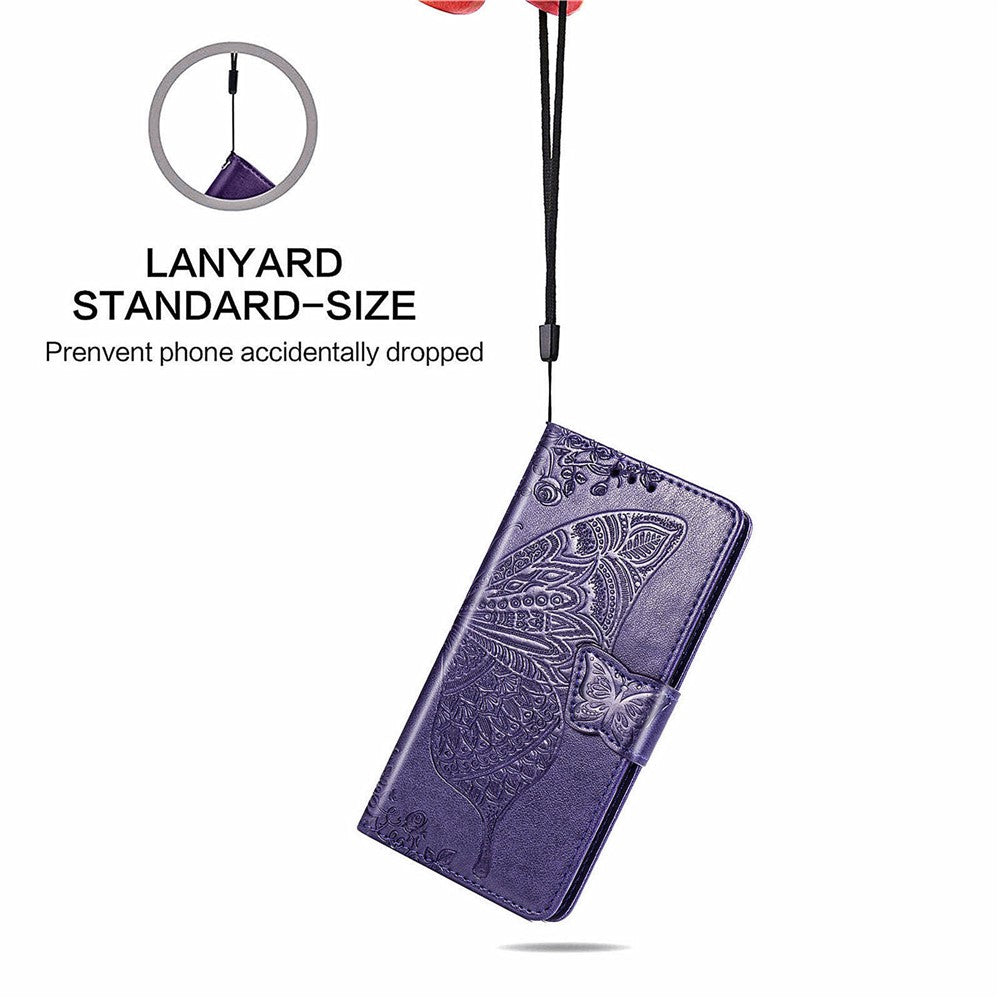 For Xiaomi 14 Ultra PU Leather Case Imprint Butterfly Flower Phone Cover