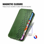 Til Samsung Galaxy A05 4G PU-lædercover, pung-etui med rombeaftryk og stander