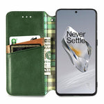 OnePlus 12 5G PU-läderfodral Rhombus Imprint plånboksfodral