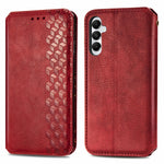 For Samsung Galaxy A05s 4G PU Leather Case Rhombus Imprint Wallet Stand Phone Cover