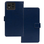IDEWEI For Asus Zenfone 11 Ultra 5G Leather Case Photo Card Slots Crazy Horse Texture Phone Cover