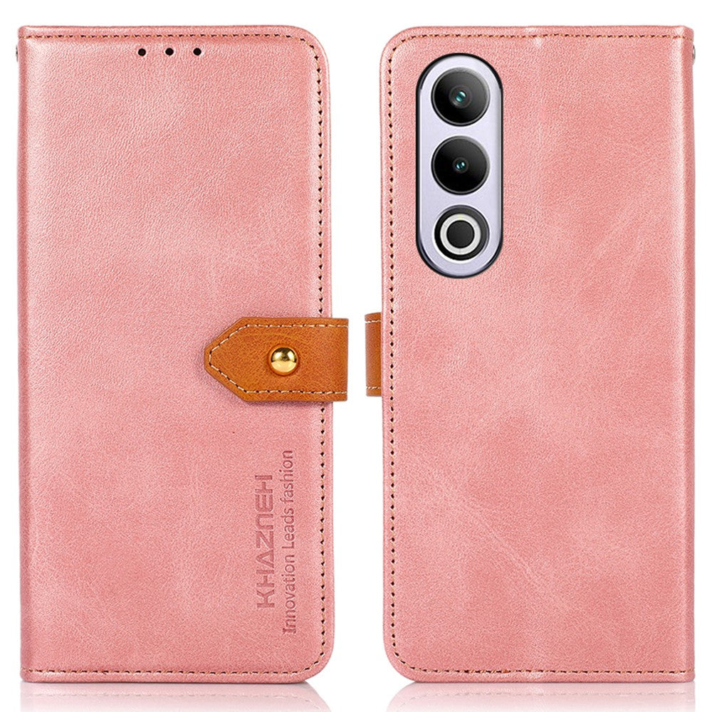 KHAZNEH För OnePlus Nord CE4 5G Magnetiskt Flipfodral i PU-läder Mobilmobilstativ