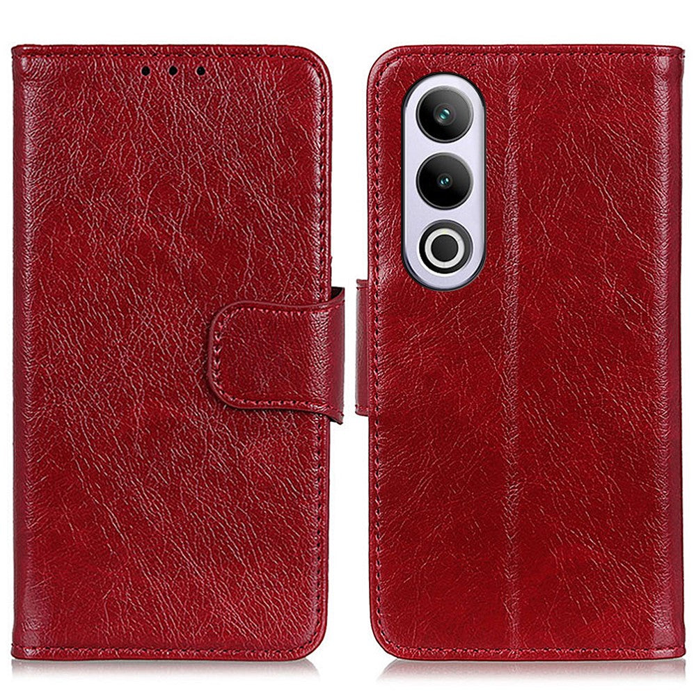 OnePlus Nord CE4 5G mobilskal Stativ Split Läder Nappa Textur Fodral