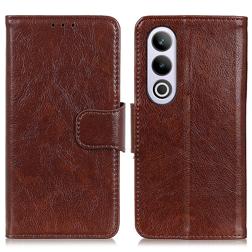 OnePlus Nord CE4 5G mobilskal Stativ Split Läder Nappa Textur Fodral
