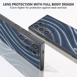 ABEEL til Samsung Galaxy S24 Ultra Cover Milky Way Series PU Læder + PC + TPU Telefon Bagcover