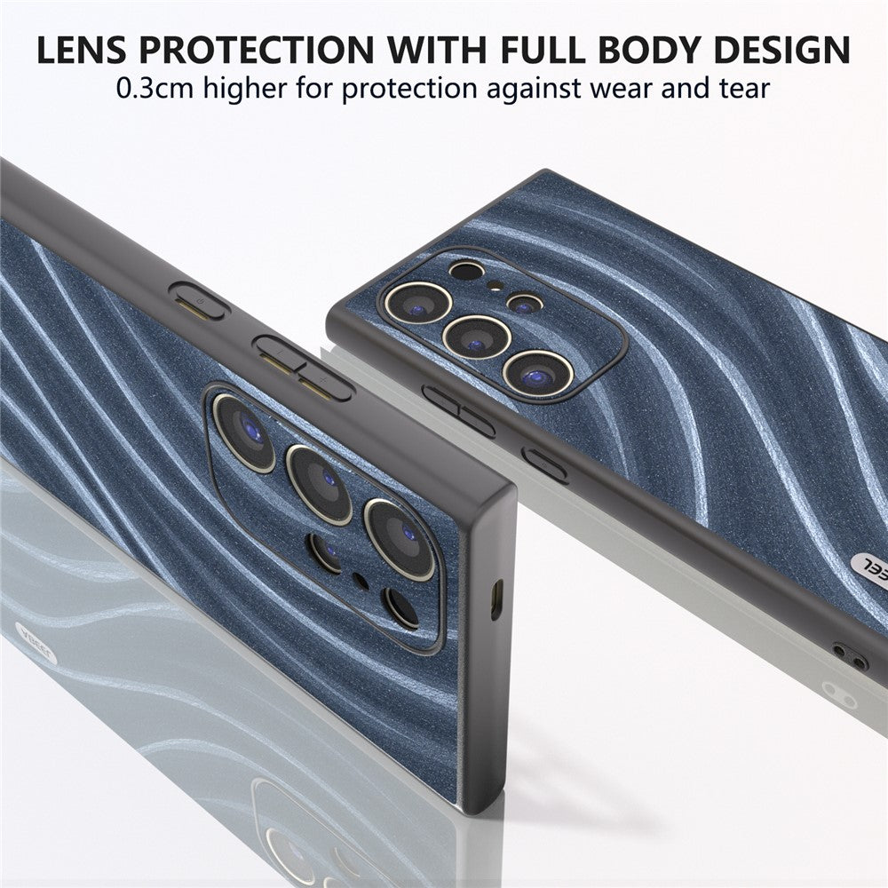 ABEEL til Samsung Galaxy S24 Ultra Cover Milky Way Series PU Læder + PC + TPU Telefon Bagcover