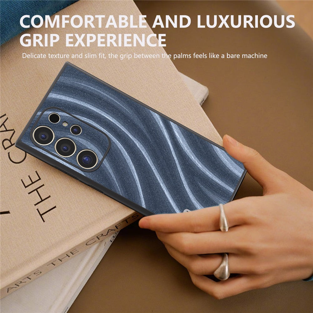 ABEEL til Samsung Galaxy S24 Ultra Cover Milky Way Series PU Læder + PC + TPU Telefon Bagcover