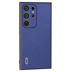 ABEEL til Samsung Galaxy S24 Ultra Cover Tekstureret Læderbelagt PC+TPU Hybrid Slankt Cover