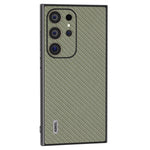 ABEEL For Samsung Galaxy S24 Ultra Case Carbon Fiber Texture PU Leather+PC+TPU Cell Phone Cover