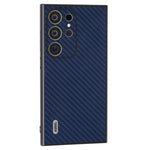 ABEEL For Samsung Galaxy S24 Ultra Case Carbon Fiber Texture PU Leather+PC+TPU Cell Phone Cover