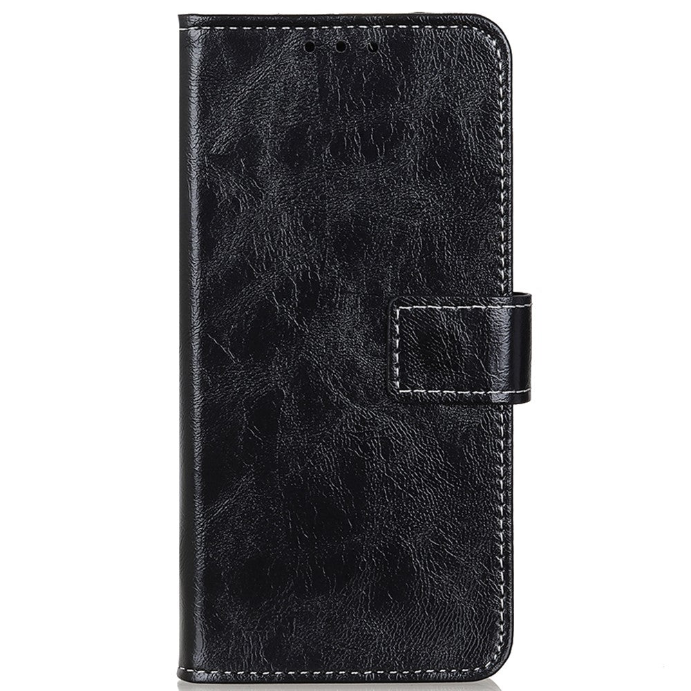 For Xiaomi Redmi A3 / Poco C61 4G PU Leather Case Cell Phone Back Cover Retro Phone Shell