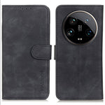 KHAZNEH For Xiaomi 14 Ultra Case Retro PU Leather Wallet Bump Proof Phone Cover