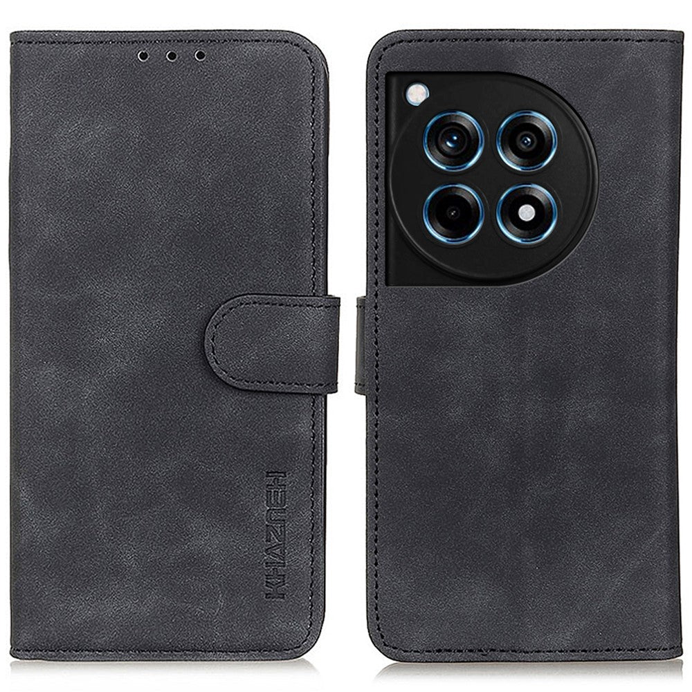 KHAZNEH För OnePlus 12R 5G / Ace 3 5G Skal Retro PU Läder Plånboksfodral mobilskydd