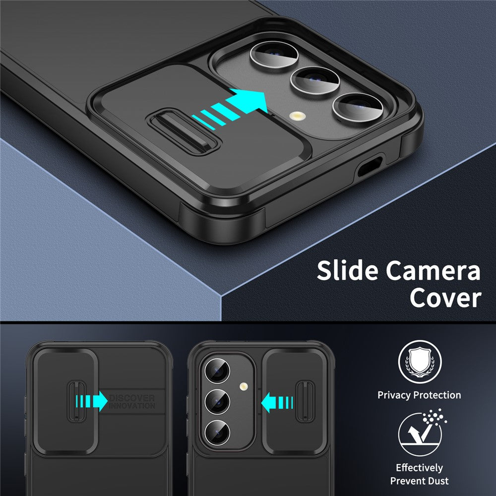 For Samsung Galaxy A54 5G Case PC+TPU Phone Cover with Slide Camera Protection