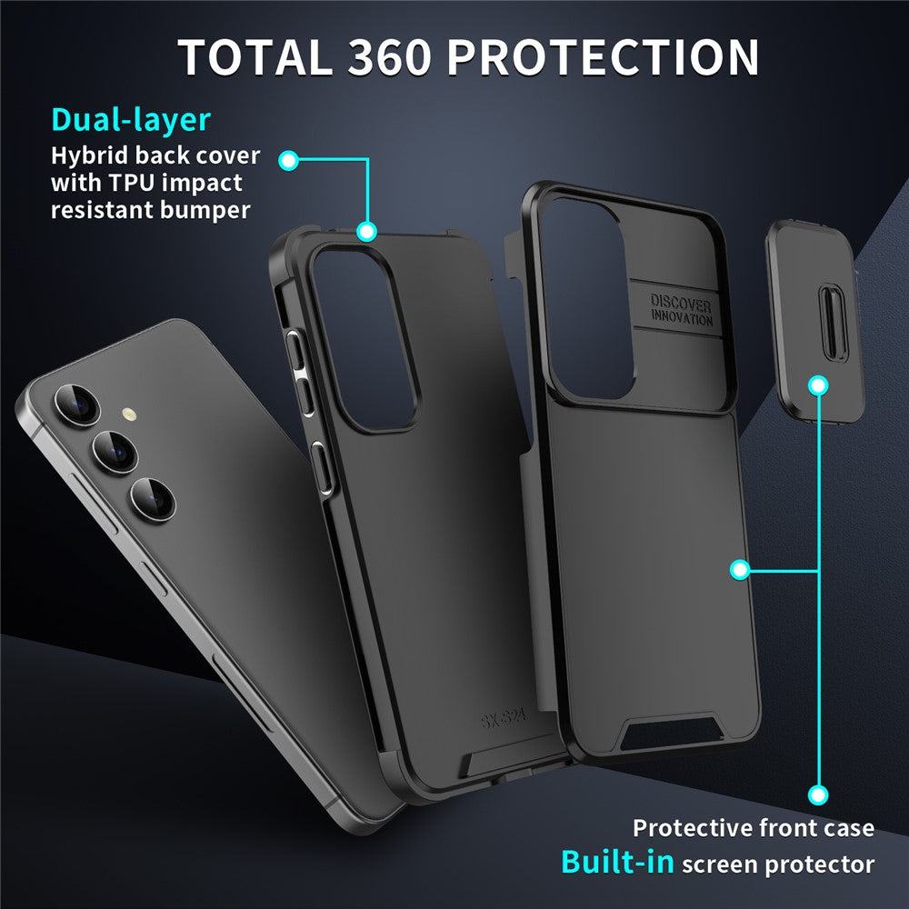For Samsung Galaxy A54 5G Case PC+TPU Phone Cover with Slide Camera Protection
