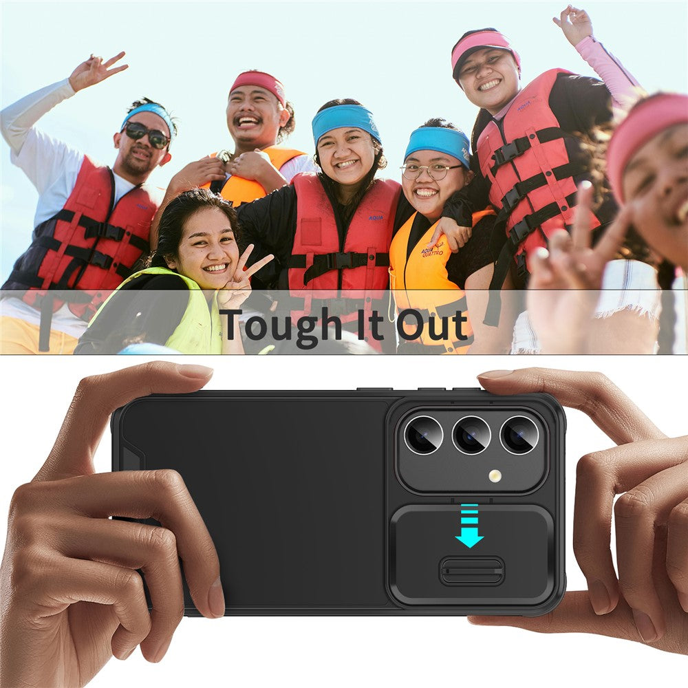 For Samsung Galaxy A54 5G Case PC+TPU Phone Cover with Slide Camera Protection