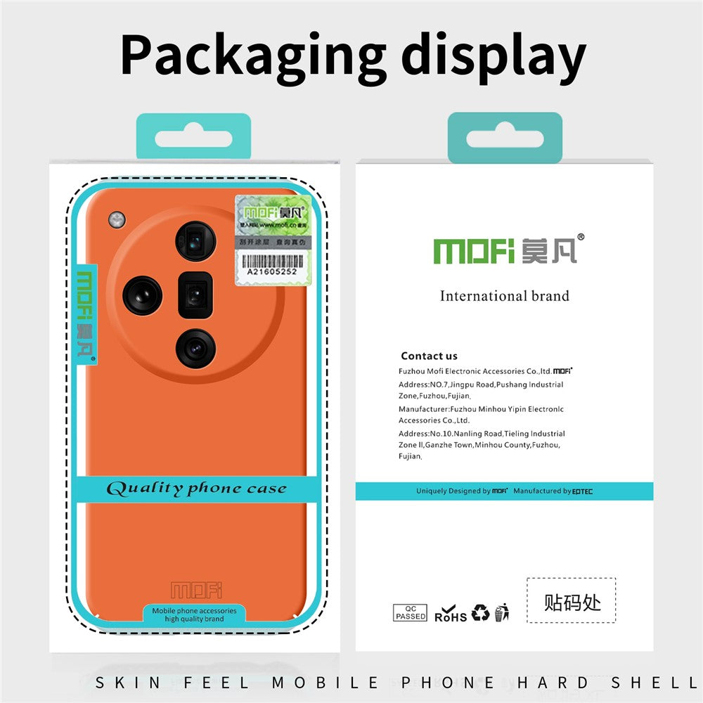 MOFI JK Qin Series For Oppo Find X7 Ultra Slim Case Matte TPU+Acrylic Phone Back Shell