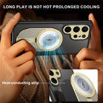 For Samsung Galaxy S22 Ultra 5G Case Graphene Heat Dissipation Phone Case with Aromatherapy Tablet