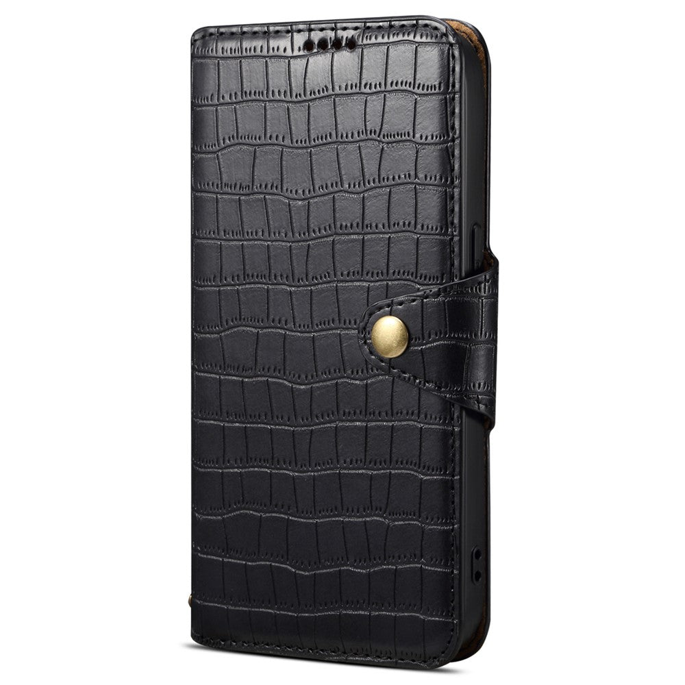 Til Samsung Galaxy A51 4G SM-A515 Pung Etui i PU Læder med Krokodillemønster Telefoncover