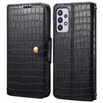 For Samsung Galaxy A32 5G / M32 5G Wallet Phone Case with Stand Crocodile Texture Leather Cover