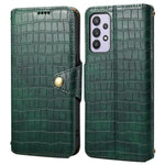 For Samsung Galaxy A32 5G / M32 5G Wallet Phone Case with Stand Crocodile Texture Leather Cover