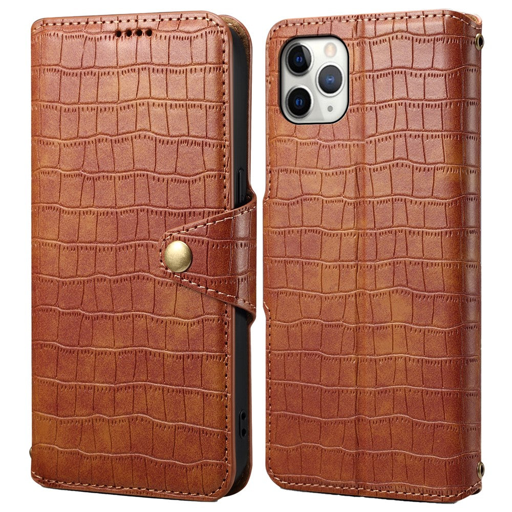 Magnetiskt mobilskal med PU-läder, magnetiskt spänne och plånboksfodral för iPhone 11 Pro Max