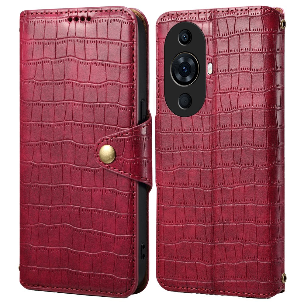 Phone Cover for Huawei nova 11 Pro / nova 11 Ultra Wallet Crocodile Texture Leather Case