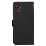 ABEEL For Samsung Galaxy Xcover 5 Leather Case RFID Blocking Litchi Texture Wallet Phone Cover