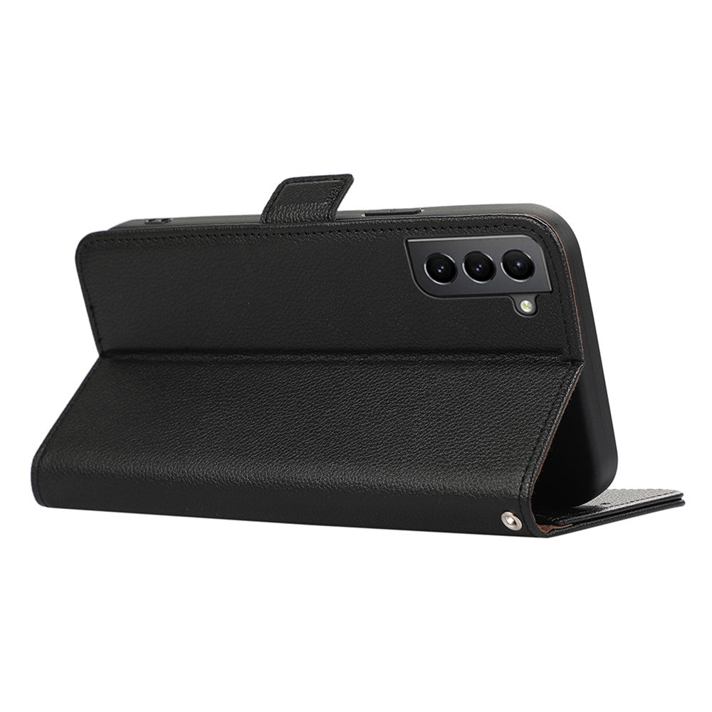 ABEEL Til Samsung Galaxy S21 5G / 4G Wallet Cover RFID-blokerende PU-læder Telefoncover