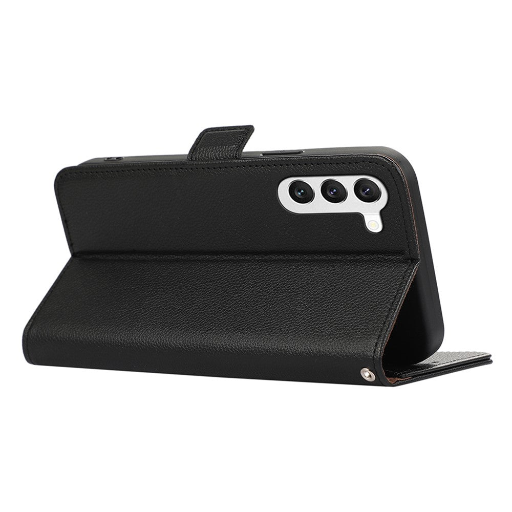 ABEEL Til Samsung Galaxy S22 5G Cover Litchi Tekstur RFID Blokerende Telefonlædercover