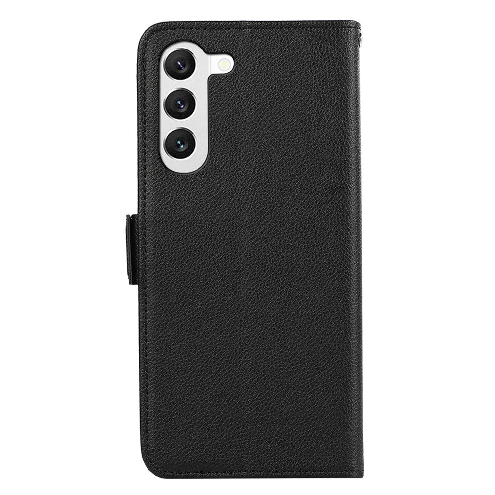 ABEEL Til Samsung Galaxy S22 5G Cover Litchi Tekstur RFID Blokerende Telefonlædercover