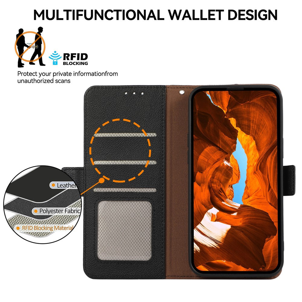 ABEEL Till Samsung Galaxy S22 Ultra 5G Fodral Stötsäkert RFID-blockerande Telefonfodral