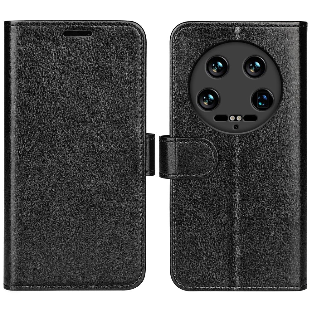 For Xiaomi 14 Ultra Case TPU+PU Leather Phone Protective Flip Cover Crazy Horse Texture