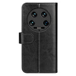 For Xiaomi 14 Ultra Case TPU+PU Leather Phone Protective Flip Cover Crazy Horse Texture
