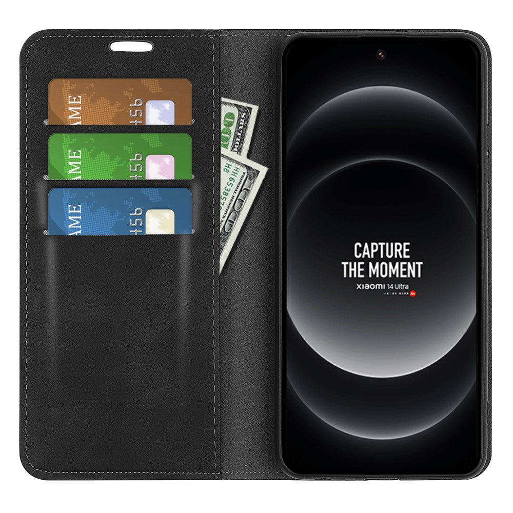 For Xiaomi 14 Ultra Case PU Leather Wallet Flip Magnetic Protect Phone Cover