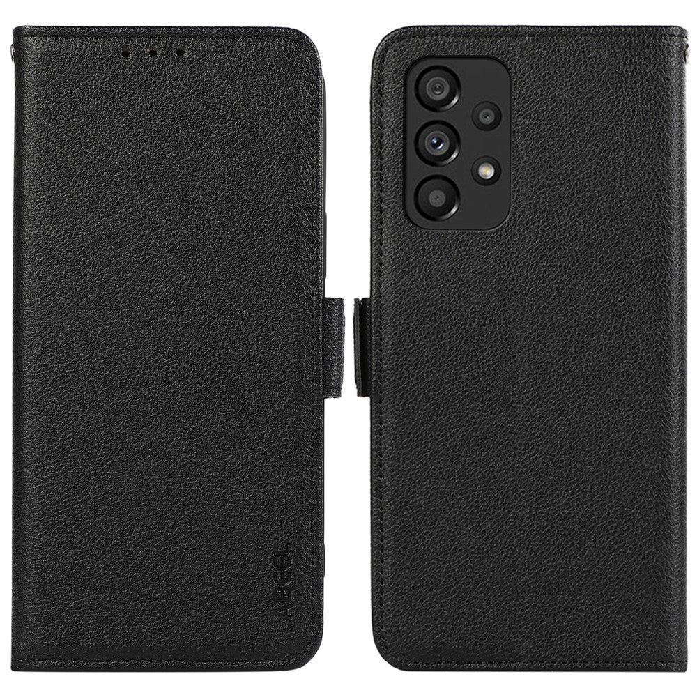 ABEEL til Samsung Galaxy A52 4G / A52s 5G / A52 5G Cover RFID-blokerende PU-læder kortholder telefoncover