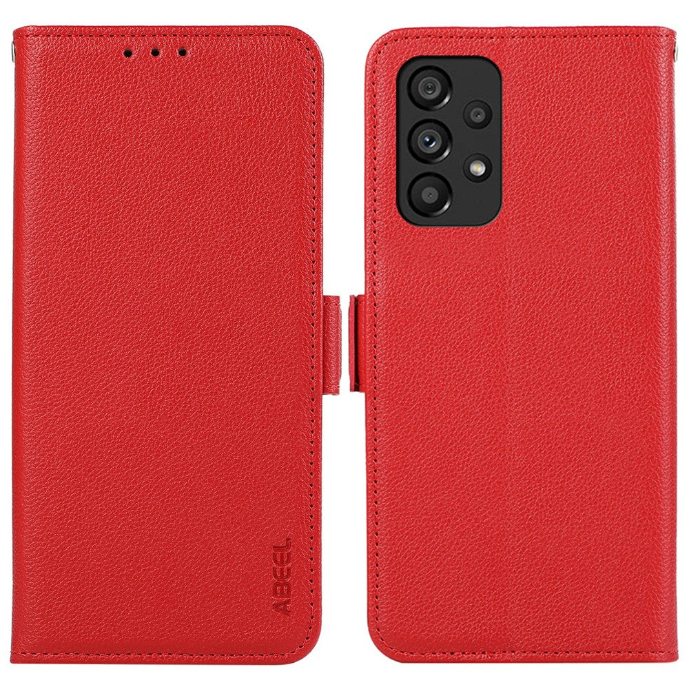 ABEEL til Samsung Galaxy A52 4G / A52s 5G / A52 5G Cover RFID-blokerende PU-læder kortholder telefoncover
