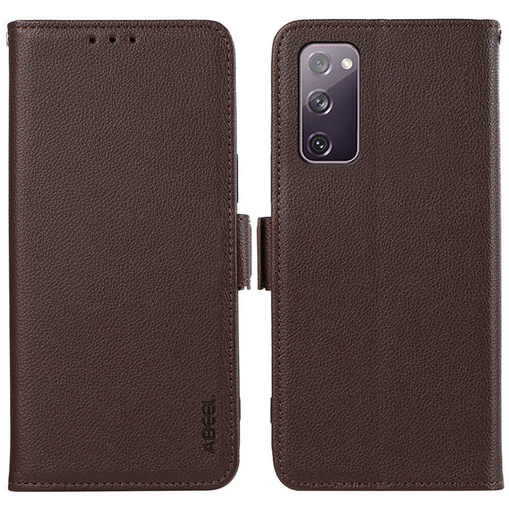 ABEEL For Samsung Galaxy S20 FE 4G / FE 5G / S20 Lite / S20 FE 2022 Case RFID Blocking Leather Phone Case