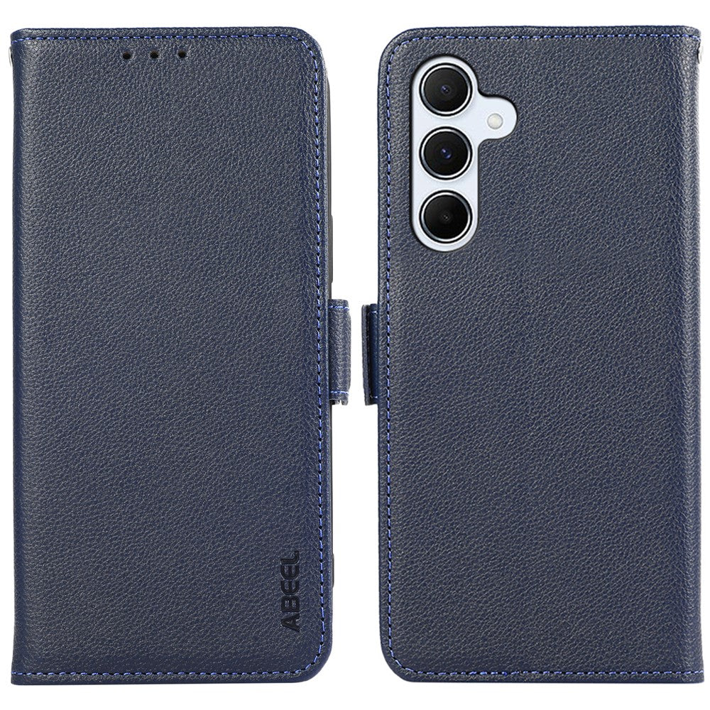 ABEEL Til Samsung Galaxy A24 4G (162,1 x 77,6 x 8,3 mm) Mobiltelefonetui RFID Blokerende Lædercover med Pung