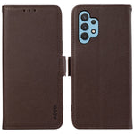 ABEEL Wallet Phone Stand Case for Samsung Galaxy A32 4G (EU Version) PU Leather RFID Blocking Phone Shell