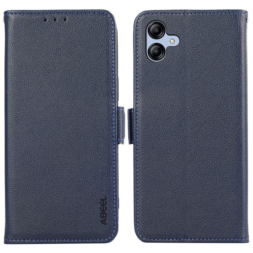 ABEEL Til Samsung Galaxy A04 4G (164,4 x 76,3 x 9,1 mm) RFID Blokerende Pung Cover PU Læder Etui