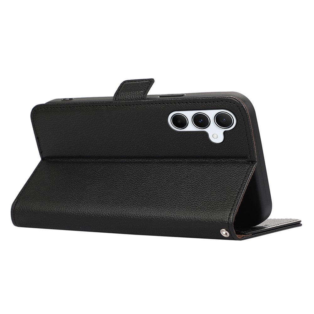 ABEEL For Samsung Galaxy A04s 4G (164.7mm) / A13 5G Case Litchi Texture RFID Blocking Leather Phone Cover