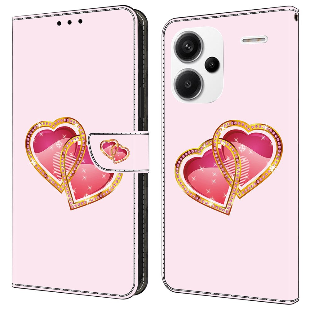 For Xiaomi Redmi Note 13 Pro+ 5G Leather Phone Case Pattern Printed Wallet Cover