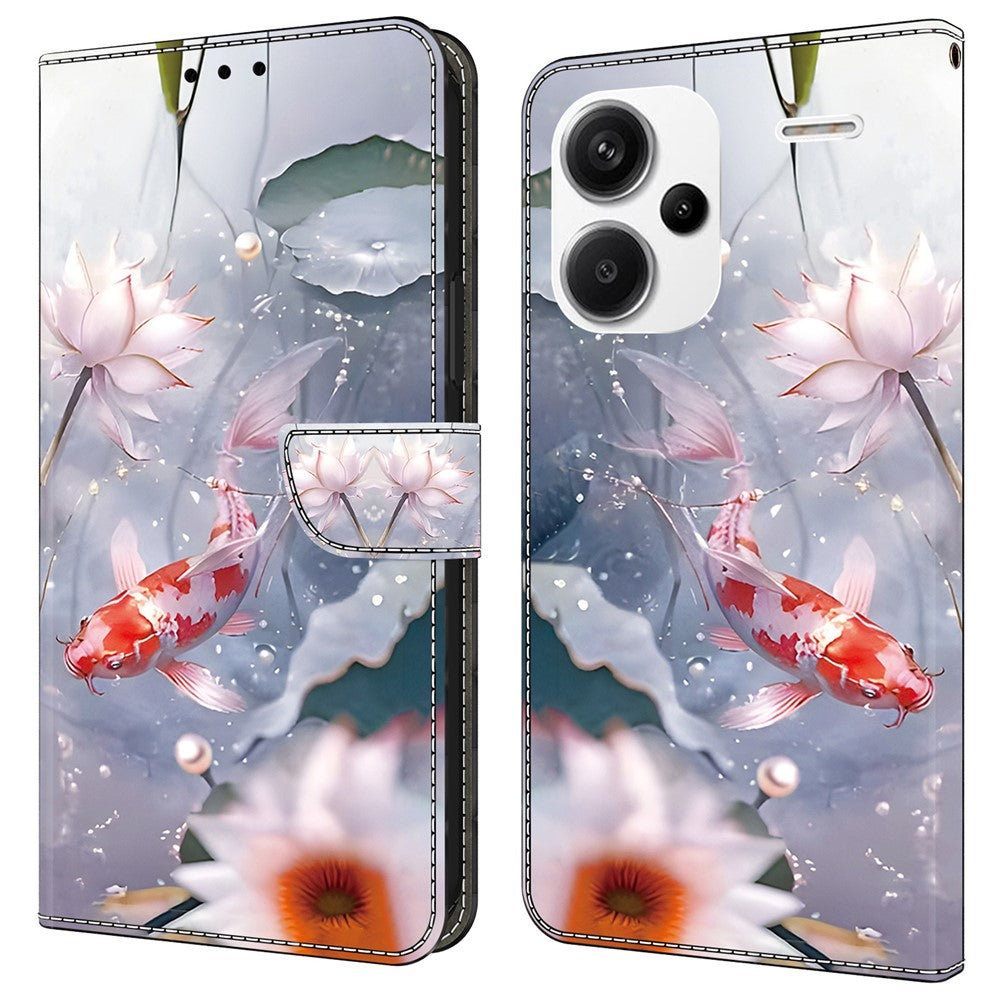 For Xiaomi Redmi Note 13 Pro+ 5G Leather Phone Case Pattern Printed Wallet Cover