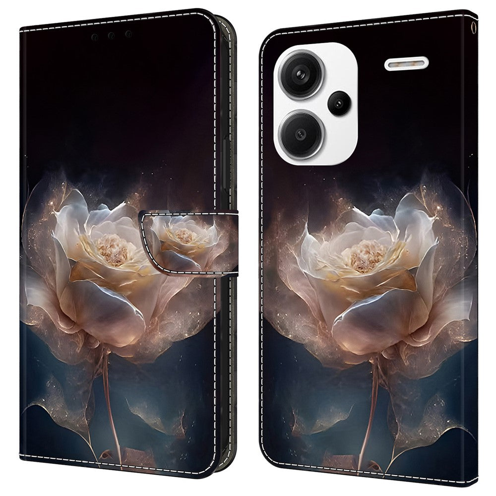 For Xiaomi Redmi Note 13 Pro+ 5G Leather Phone Case Pattern Printed Wallet Cover