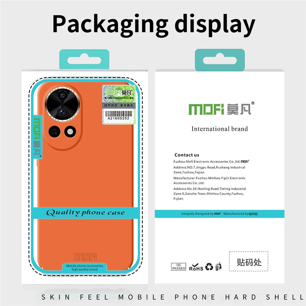 MOFI JK Qin-serien för Huawei Nova 12 5G-skal hudvänligt TPU-skydd + akryl-mobilskal