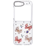 Samsung Galaxy Z Flip7 FE 5G / Z Flip6 5G-skal i to dele, plastetui dekoreret med rhinsten