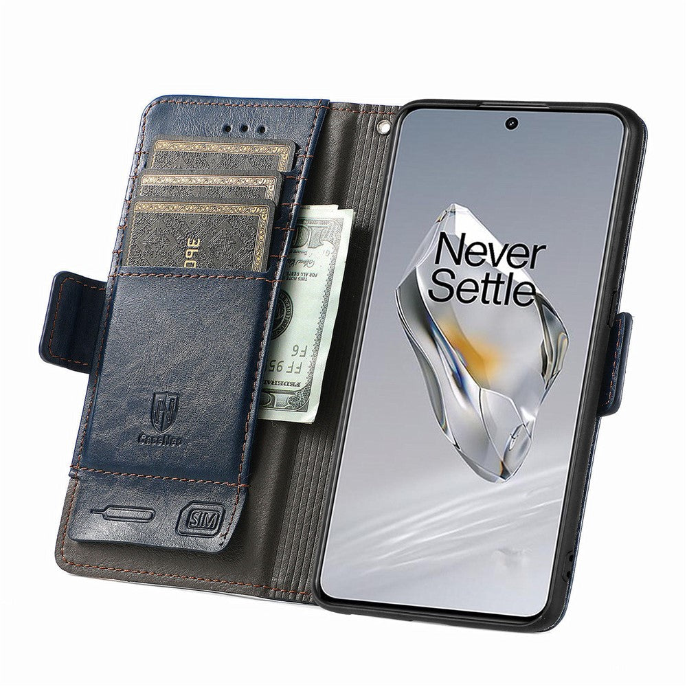 For OnePlus 12 5G Phone Cases CASENEO PU Leather Cover Stand with RFID Blocking Wallet
