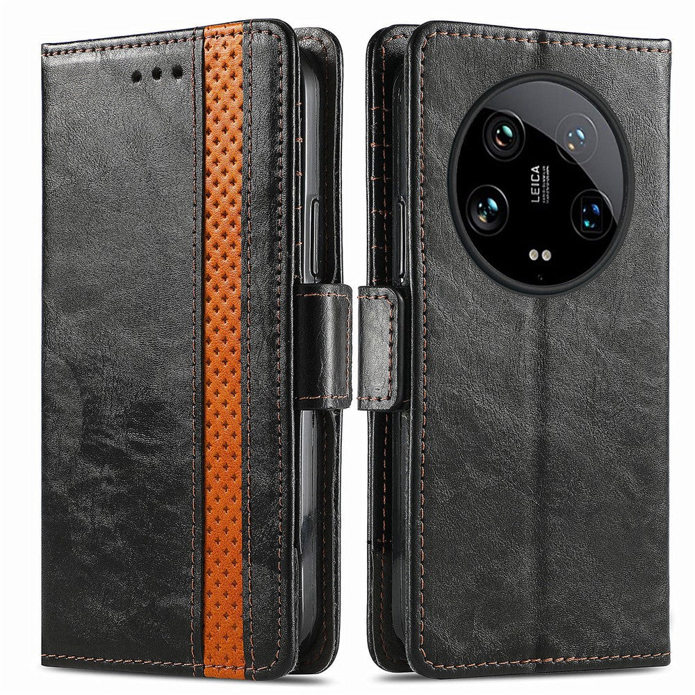 For Xiaomi 14 Ultra Phone Cases CASENEO PU Leather Cover Stand with RFID Blocking Wallet
